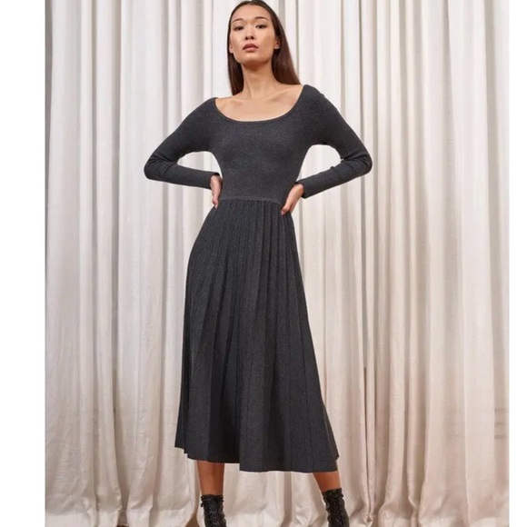 La Ligne Adeline merino wool midi dress XL - Picture 1 of 6